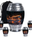 Fiery Rain Stride - Tiger Urn Memorial, Funeral Cremation Urn For Ashes