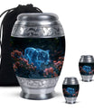 Spectral Bloom Stealth - Tiger Urn Large Memorial, Funeral Urn For Ashes