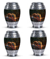 Glowing Monsoon Majesty - Tiger Urn Memorial, Funeral Shape Urn