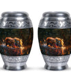 Glowing Monsoon Majesty - Tiger Urn Memorial, Funeral Shape Urn