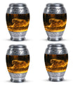 Firelit Majesty - Tiger Urn Memorial, Funeral Cremation Urn