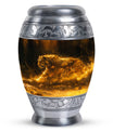 Firelit Majesty - Tiger Urn Memorial, Funeral Cremation Urn