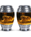 Firelit Majesty - Tiger Urn Memorial, Funeral Cremation Urn