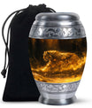 Firelit Majesty - Tiger Urn Memorial, Funeral Cremation Urn