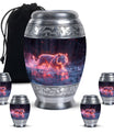 Crimson Ember Stalker - Tiger Urn Memorial, Funeral Shape Urn
