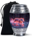 Crimson Ember Stalker - Tiger Urn Memorial, Funeral Shape Urn