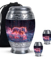 Crimson Ember Stalker - Tiger Urn Memorial, Funeral Shape Urn