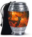 Golden Hour Fawn - Deer Urn Memorial, Funeral Shape Urn