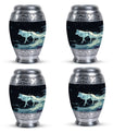 Wolf Wanderlust - Wolf Urn Memorial, Funeral Cremation Urn For Ashes