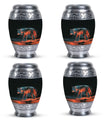 Crimson Shadow Howl - Wolf Urn Memorial, Funeral Shape Urn