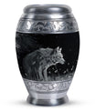 Wilderness - Wolf Urn Memorial, Funeral Cremation Urn