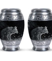 Wilderness - Wolf Urn Memorial, Funeral Cremation Urn