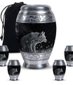Wilderness - Wolf Urn Memorial, Funeral Cremation Urn