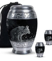 Wilderness - Wolf Urn Memorial, Funeral Cremation Urn