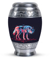 Neon Predator Essence - Wolf Urn Memorial, Funeral Shape Urn
