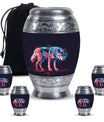 Neon Predator Essence - Wolf Urn Memorial, Funeral Shape Urn
