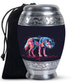 Neon Predator Essence - Wolf Urn Memorial, Funeral Shape Urn