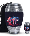 Neon Predator Essence - Wolf Urn Memorial, Funeral Shape Urn