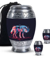 Neon Predator Essence - Wolf Urn Memorial, Funeral Shape Urn