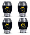 Electric Lupine - Wolf Urn Memorial, Funeral Cremation Urn For Ashes