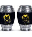 Electric Lupine - Wolf Urn Memorial, Funeral Cremation Urn For Ashes