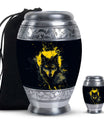 Electric Lupine - Wolf Urn Memorial, Funeral Cremation Urn For Ashes