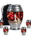 Chess Urn For Ashes Adult Male Large Memorial, Funeral Urn For Ashes