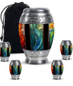 Stained Glass Urn For Ashes Memorial, Funeral Shape Urn