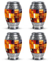 Stained Glass Cool Urn Ashes Memorial, Funeral Cremation Urn For Ashes