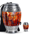 Stained Glass Urns For Human Ashes Large Memorial, Funeral Urn For Ashes