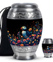 Puffin Bird Medium Urn Memorial, Funeral Shape Urn