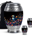 Puffin Bird Medium Urn Memorial, Funeral Shape Urn