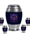 Zodiac Cremation Boxes For Human Ashes Memorial, Funeral Shape Urn