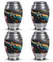 Abstract Small Keepsake Urns For Human Ashes Memorial, Funeral Shape Urn