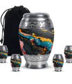 Abstract Small Keepsake Urns For Human Ashes Memorial, Funeral Shape Urn