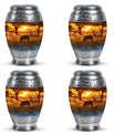 Zebra Small Urn For Human Ashes Funeral, Ashes Cremation Urn