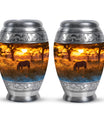 Zebra Small Urn For Human Ashes Funeral, Ashes Cremation Urn