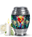 Stained Glass Ashes Keepsake Funeral, Ashes Cremation Urn