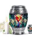 Stained Glass Ashes Keepsake Funeral, Ashes Cremation Urn