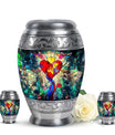 Stained Glass Ashes Keepsake Funeral, Ashes Cremation Urn