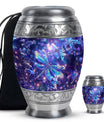 Cosmic Dragonfly Small Ashes Urn Funeral, Ashes Memorial Urn
