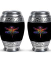 Cosmic Dragonfly Large Urn Funeral, Ashes Cremation Urn