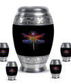 Cosmic Dragonfly Large Urn Funeral, Ashes Cremation Urn