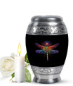 Cosmic Dragonfly Large Urn Funeral, Ashes Cremation Urn