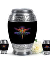 Cosmic Dragonfly Large Urn Funeral, Ashes Cremation Urn