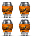 Zebra Urn For Ashes Adult Funeral, Ashes Cremation Urn