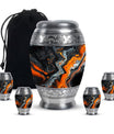 Abstract Theme Large Urn With 4 Keepsake Urn