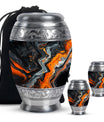 Abstract Theme Large Urn With 2 Keepsake Urn