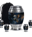 Owl Theme Large Urn With 4 Keepsake Urn