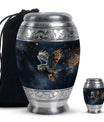 Owl Theme Large Urn With 1 Keepsake Urn